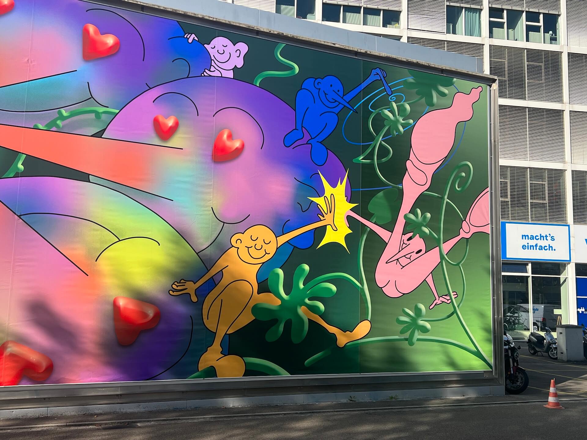 Das Billboard an der Florenz-Strasse