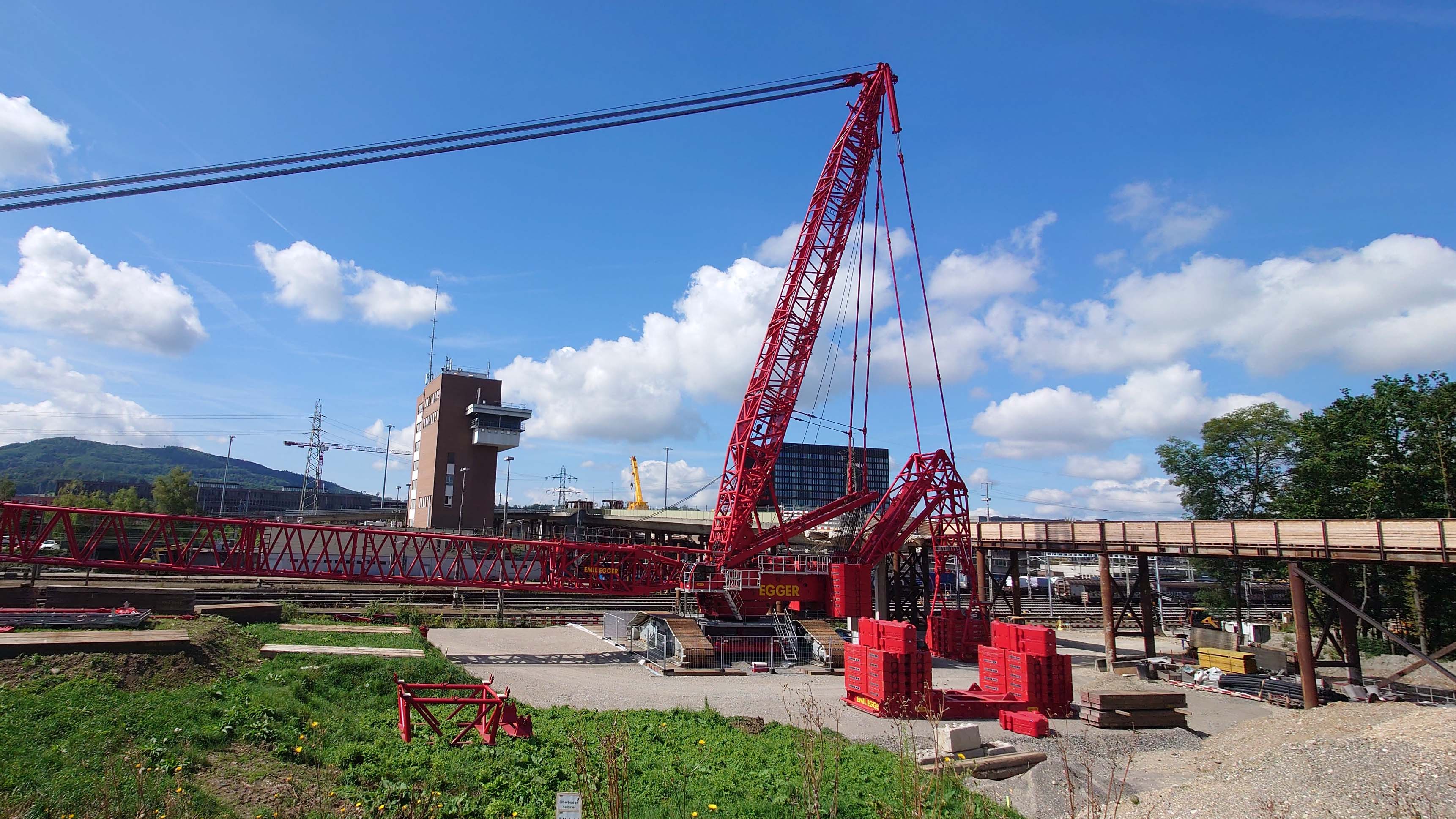 Kran Grenzacherbrücke Muttenz