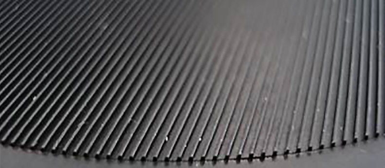 Die Haftstruktur der Geigenstütze aus elastischen Thermoplasten (Bild: FHNW)